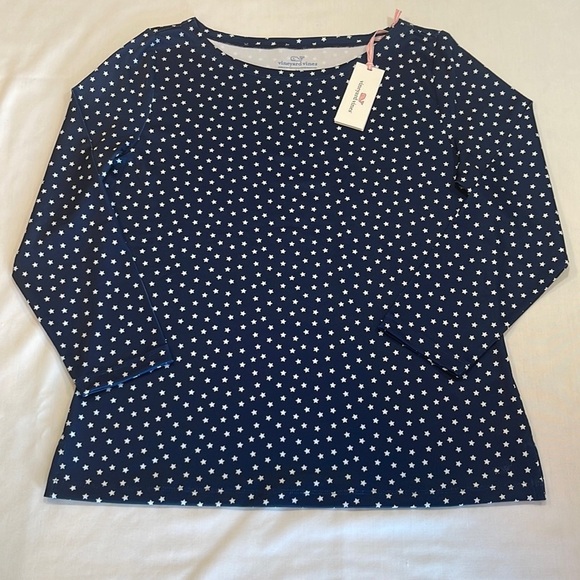 NWT VINEYARD VINES Womens Sankaty Casual Stars Medium. - Picture 1 of 9